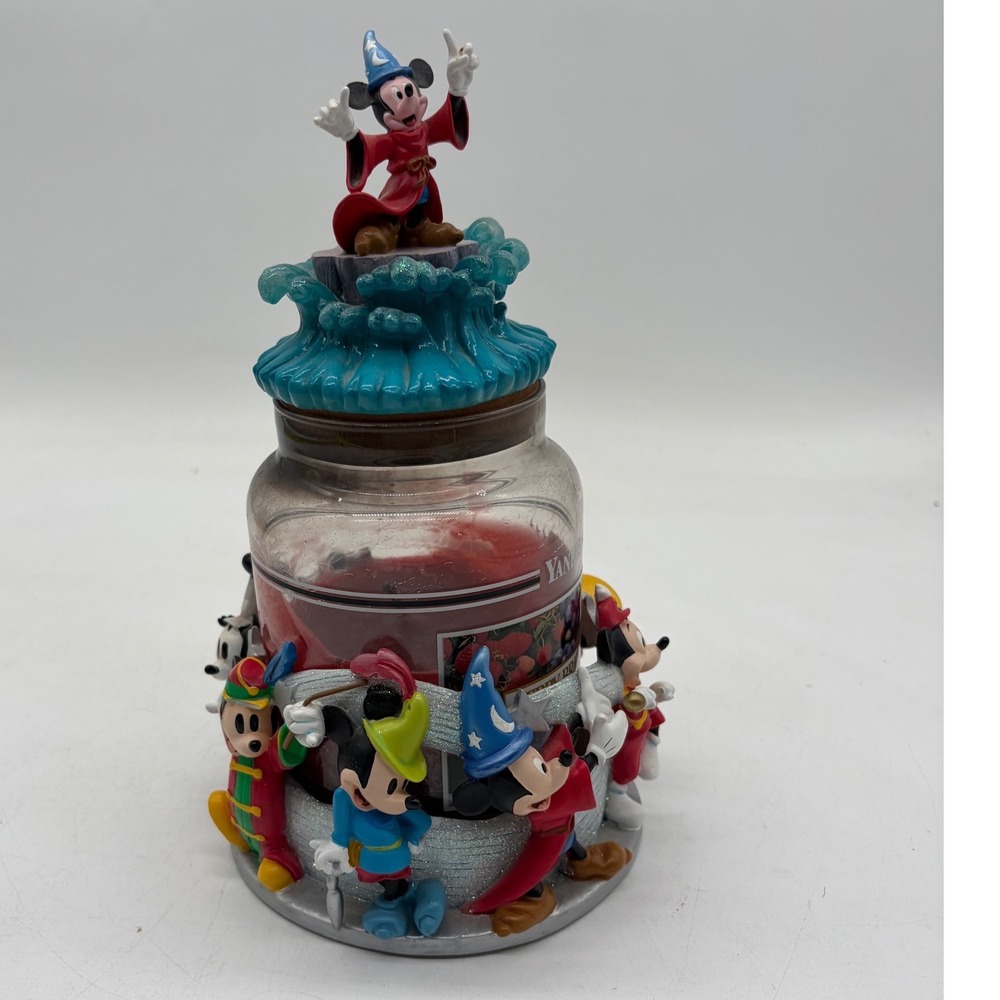 Disney Mickey Mouse Through the Years Yankee Candle Holder & Topper Set